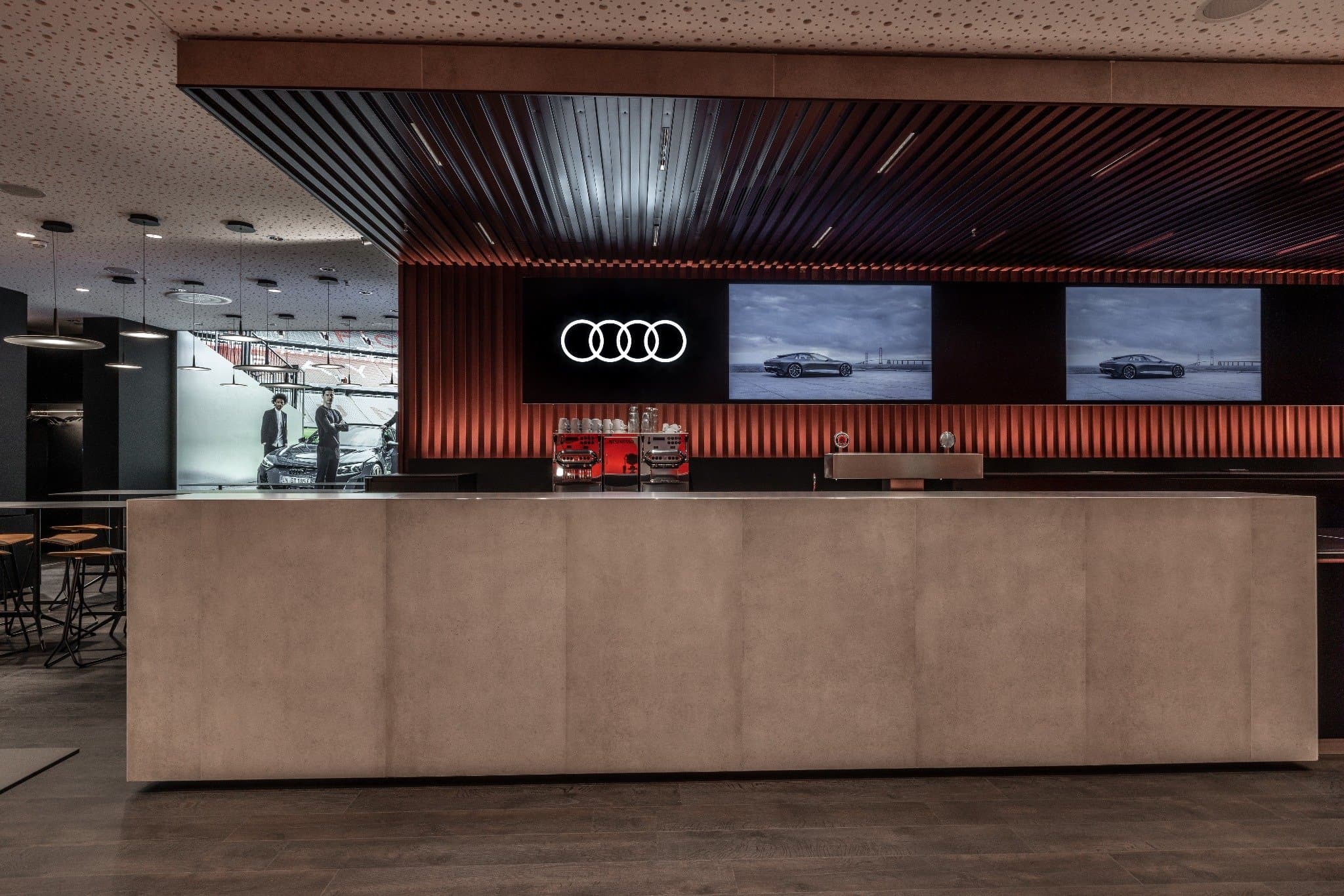 Audi Lounges & Box – Allianz Arena Munich: AV & lighting integration